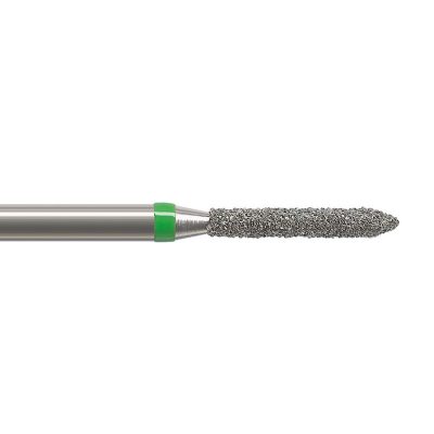Bild 1 Diamantschleifer FG (314) -Torpedo spitz grün